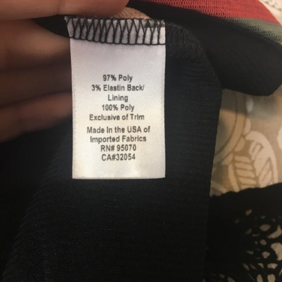 Weston Anthropologie Tank Top Crochet Mixed Print - Picture 8 of 8